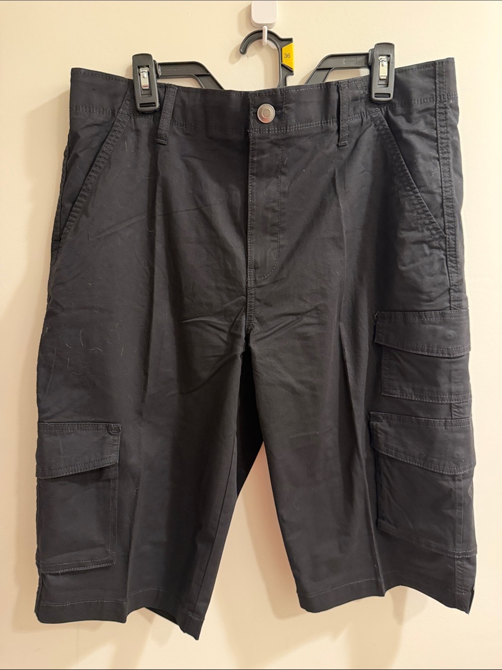 George Black Men's Cargo Shorts with Multiple Flap Pockets